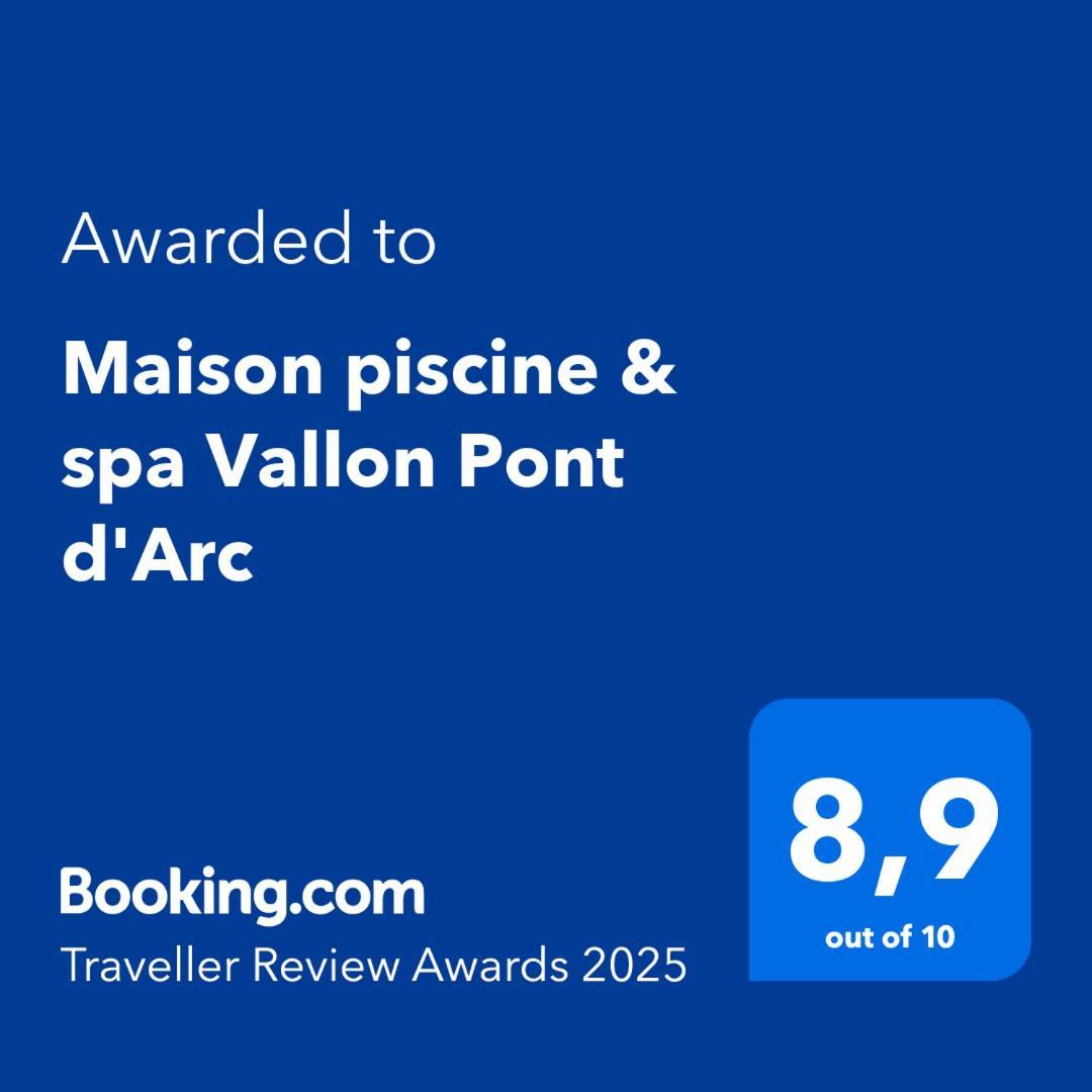 Maison Piscine & Spa Vallon Pont D'Arc Zewnętrze zdjęcie